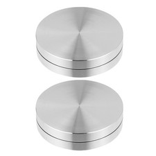 2 Pcs Revolving Cake Stand Cupcake Rotating Metal Turntable for Decorating