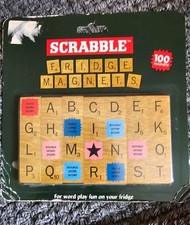 Official Scrabble Fridge Magnets 100 Tiles Brand New Sealed BNIP 2015