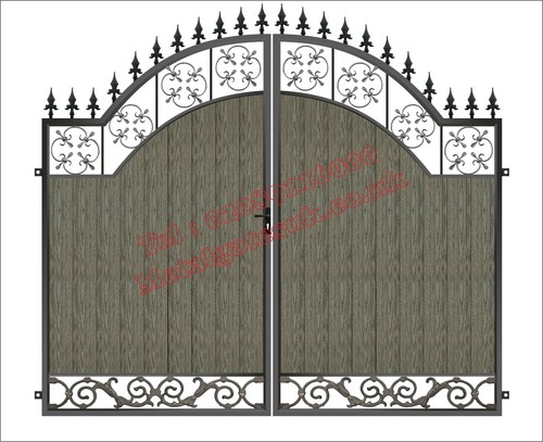 Driveway gates composite - driveway, gates/composite