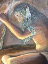 oil paintings original Art. Native American. 16"x 20" Canvas Blessing