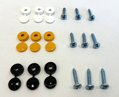 Pcs number plate screws - number,