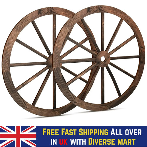 2pcs rustic wooden wagon - wooden,
