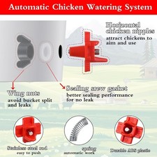 Hygienic Chicken Water Feeder Easy to Mount ABS Plastic Feeding Station