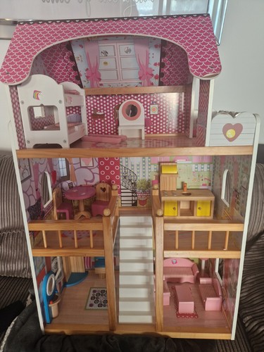 Pink kidkraft dollhouse - pink,