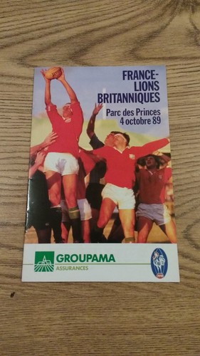 France british lions 1989 - v,