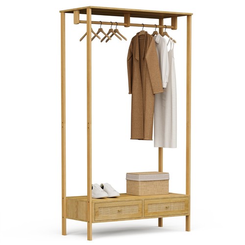 Clothes rail with - clothes,