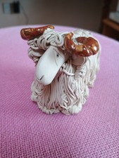 Vintage Long Horn Ceramic Ram