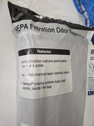 Oreck ccpk80h hepa filtration - ccpk80h,