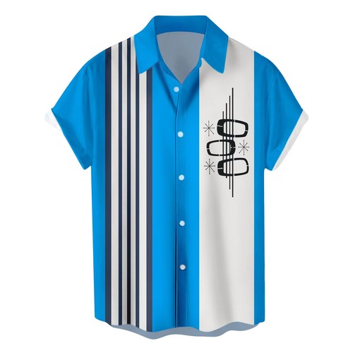 Hawaiian striped shirt - hawaiian,