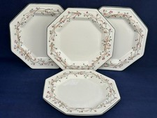 JOHNSON BROTHERS ETERNAL BEAU 10 1/4" DINNER PLATES X 4 -  EXCELLENT