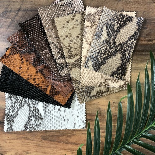 Thick snakeskin vinyl faux - snakeskin,