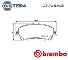 P 56 100 BRAKE PADS SET