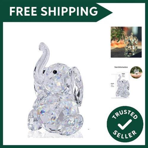 Cut crystal elephant - cut,