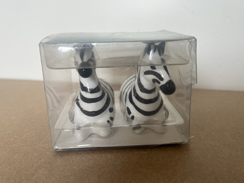 Zebra salt and pepper shakers - zebra,