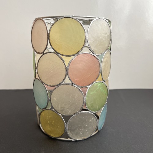 Vintage capiz shell light - shell,