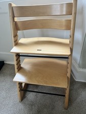 Stokke Tripp Trapp Light  Wood Wooden Adjustable High Chair