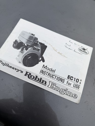 Robin petrol engine manual - robin,