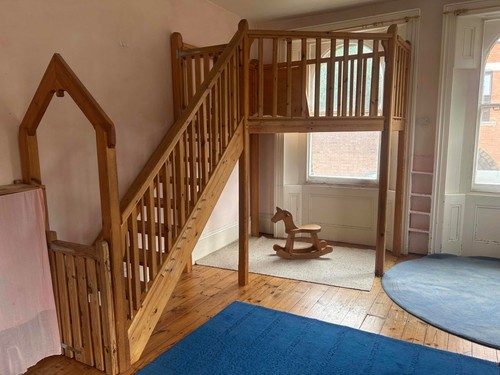 Mezzanine loft playroom - mezzanine,