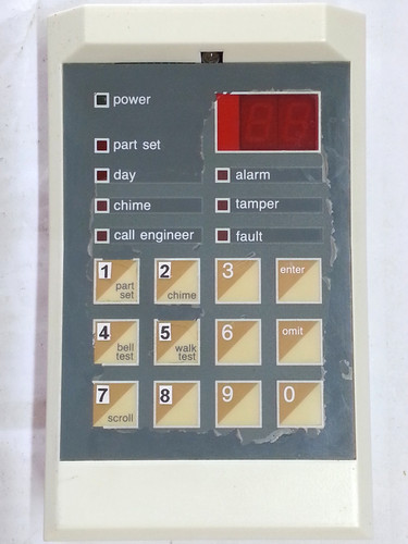 Scantronic 9028 alarm control - scantronic,