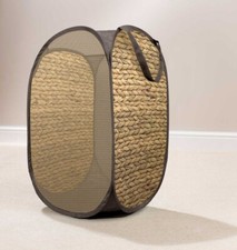 Pop Up Laundry Basket, Foldable Room Tidy Toys Storage Hamper Bin Hyacinth Print