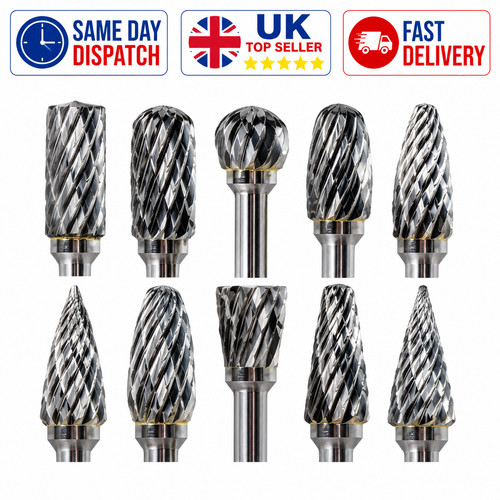 10pcs rotary burr bit tungsten - rotary,