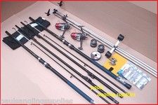 Ocean 14 ft Sea Fishing Beach Beachcasting Rods Reels Tripod Tackle Kit Set