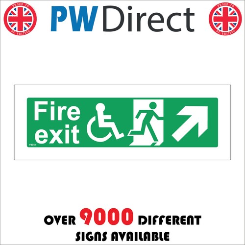 Sign fire exit - sign, up