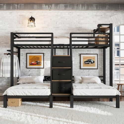 Triple bunk bed twin - bed, with