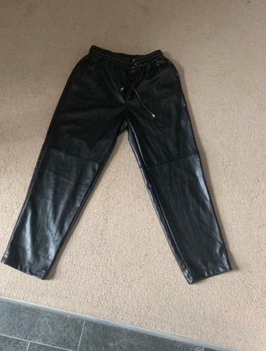 Faux leather trousers with - trousers,