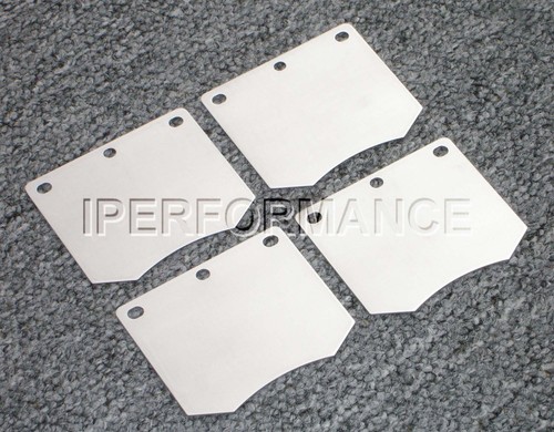 Titanium brake pad shim - titanium,