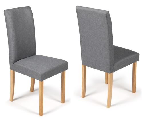 Grey marl fabric dining - grey,