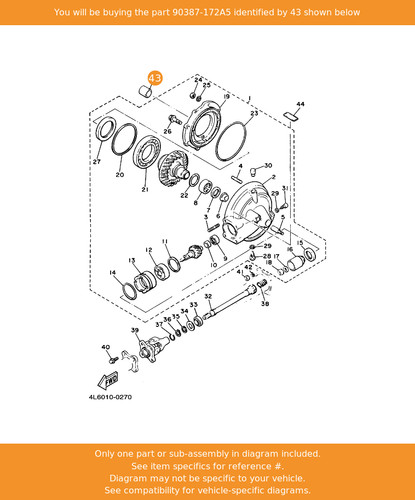 Yamaha collar 90387 172a5 - yamaha, oem