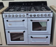 Smeg TR4110AZ Victoria 110cm Dual Fuel Range Cooker in Pastel Blue - EX DISPLAY