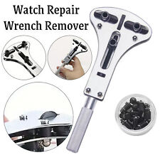 Adjustable Watch Back Case Opener Tool Wrench Remover for Watchmaker Repairs UK