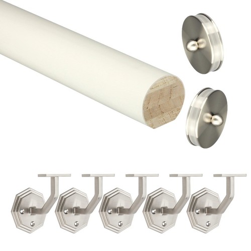 Primed mopstick handrail - handrail, kit