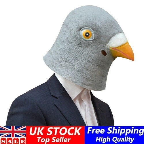 Pigeon head mask creepy animal - pigeon,