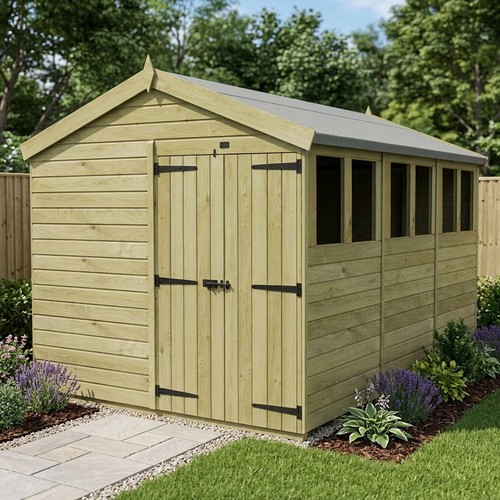 Apex shed double door all - shed,