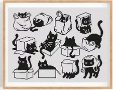 Cats 14 Count Counted Cross