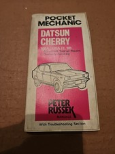 Pocket Mechanic Datsun Cherry 100A 120A E10 Workshop Service Manual Guide