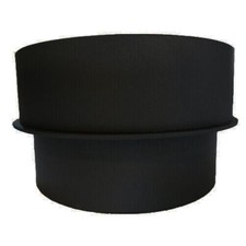 Euro Adapter Stove Flue Black