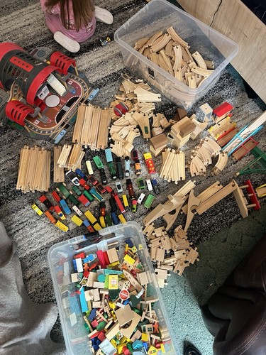 Huge wooden train - wooden, set