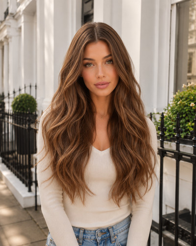 Inch brown lace front wig - lace,