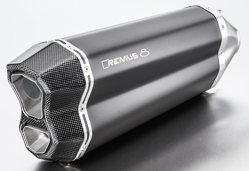 Remus black steel silencer - remus, 8