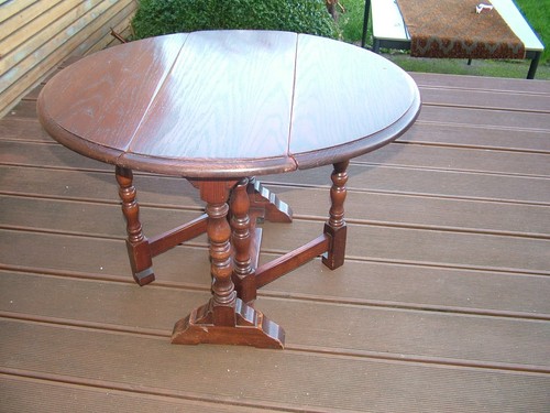Antique small oak drop - antique,