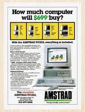 1986 Amstrad PC1512 Original Advertisement v1