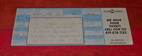 Vintage full concert ticket - vintage,