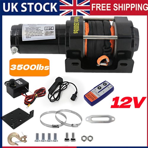 Electric winch 12v 3500lbs - electric,