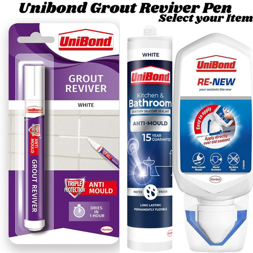 Unibond white grout reviver - grout,