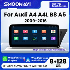RHD Car Stereo For Audi A4 A5 10.25" Screen Android Auto Radio 8+128GB DAB+ SWC