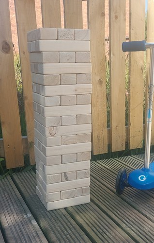 Giant tumbling tower game - tower,